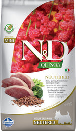 Voir l’image dans la galerie, N&amp;D QUINOA Chien PR Stérilisé Canard SG 2.5kg
