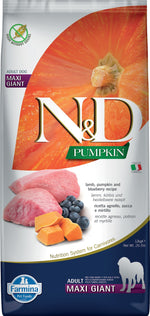 Voir l’image dans la galerie, N&amp;D CITROUILLE Chien GR &amp; Géant Agneau &amp; Myrtille SG 12kg
