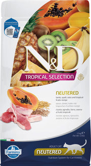 N&D TROPICAL Chat Stérilisé Agneau & Fruits Tropicaux 1.5kg