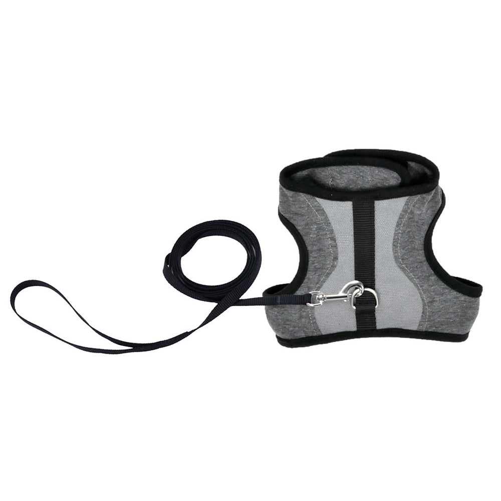 WRAP Chat Harnais & Laisse 72" Gris M