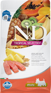 N&D TROPICAL Chien PR Saumon & Fruits Tropicaux 5kg
