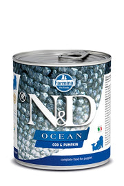 N&D OCÉAN Chiot Morue & Citrouille 285g