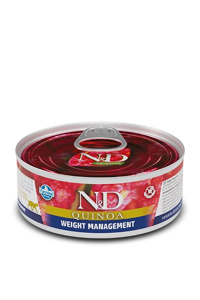N&D QUINOA Chat Gestion du Poids Agneau SG SG 80g