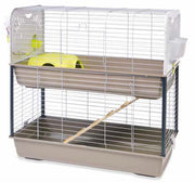 SAVIC Cage Caesar pour Lapins Chrome & Gris