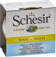 Schesir - Chat Adulte Thon et Rouget en Bouillon - Nourriture Humide pour Chats