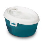 Voir l’image dans la galerie, H2O Abreuvoir Fontaine Chat 1.2L Blanc &amp; Bleu-Vert