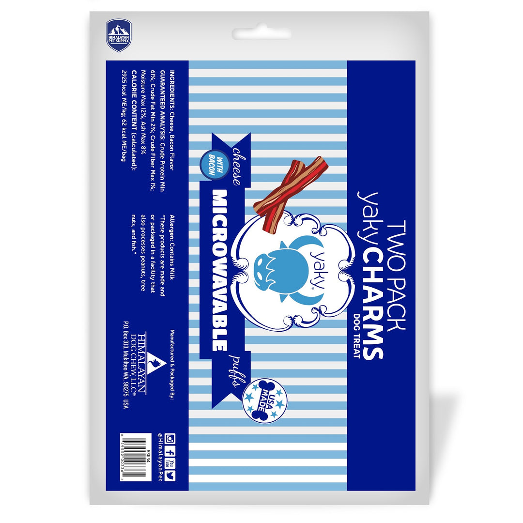 HIMALAYAN YAKY CHARMS Gâteries Chien Fromage & Bacon 42g x2