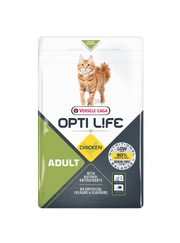 Opti Life - Chat Adulte Poulet - Nourriture Sèche pour Chats