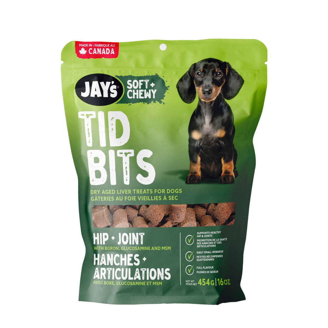 JAY'S TID BITS Gâteries Chien Hanche & Articulation 454g