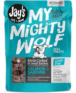 Voir l’image dans la galerie, JAY'S MY MIGHTY WOLF Gâteries Chien Saumons &amp; Sardines SG 450g