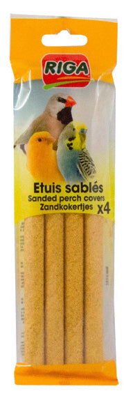 RIGA Oiseaux Couvre-Perchoirs Sablés x4
