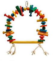 FUNMAX Jouet Oiseaux Perchoir de Blocs 10x12