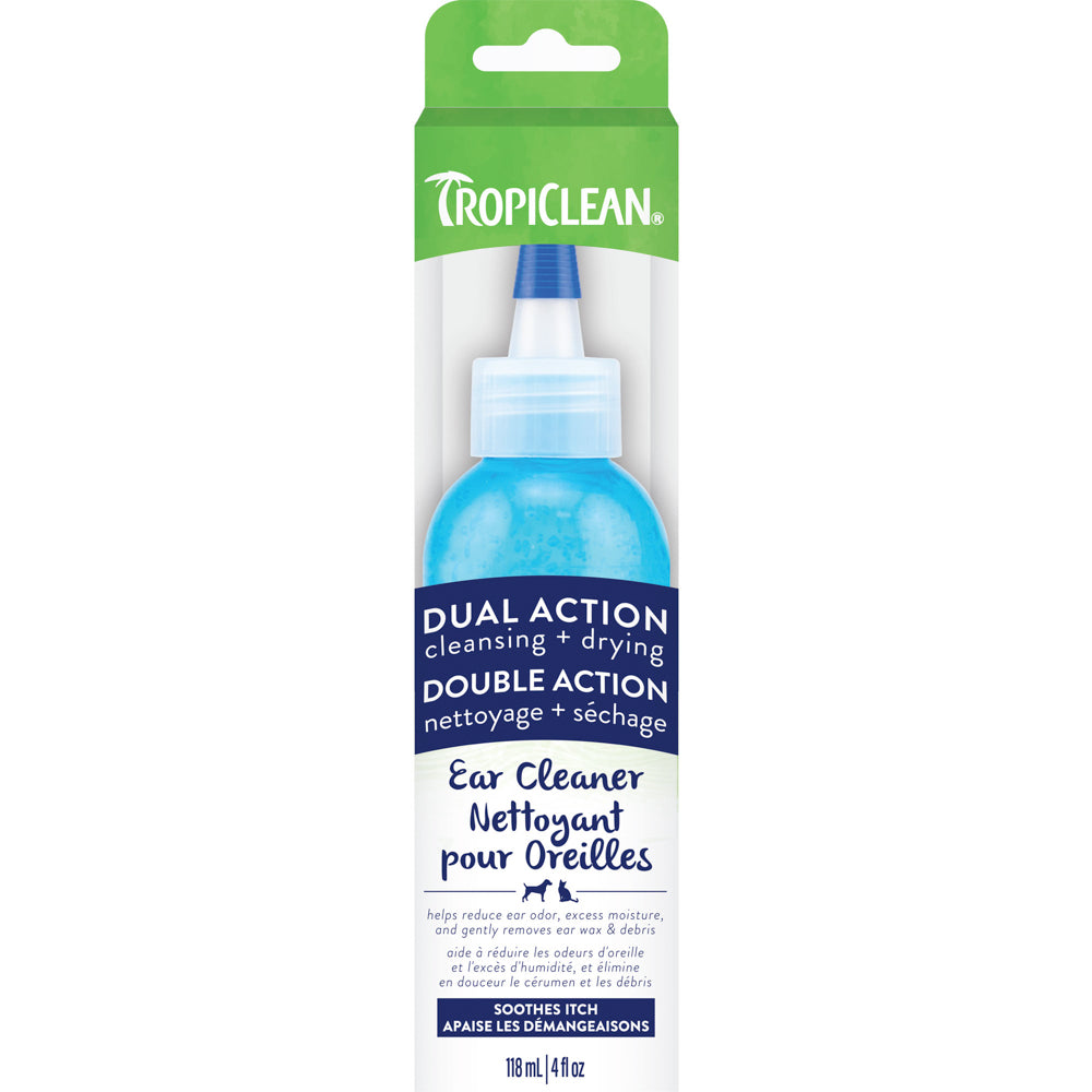 TROPICLEAN Nettoyant Oreilles Double Action 4oz