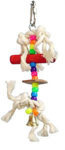 FUNMAX Jouet Oiseaux 2 Noeuds Mini de Coton 7x3"