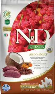 N&D QUINOA Chien Peau & Pelage Venaison SG 2.5kg