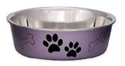 LOVING PETS BELLA Chien Bol Mauve Métallique M