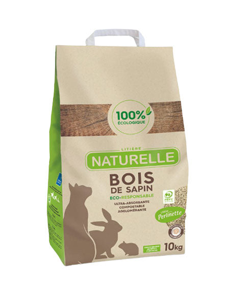 PERLINETTE Litière Bois de Sapin 10kg