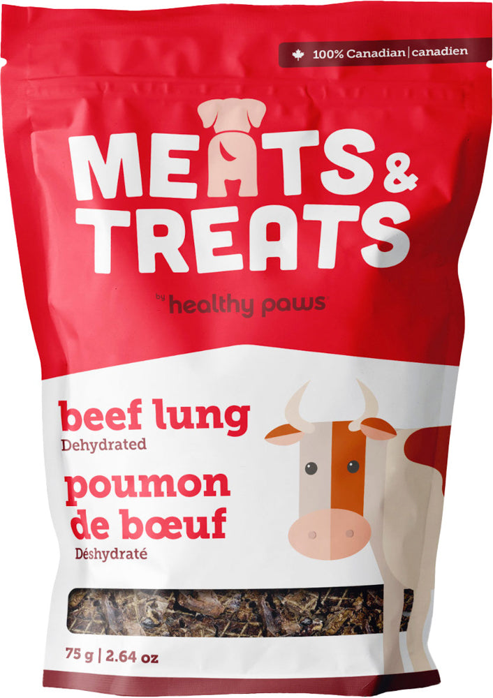 HEALTHY PAWS Gâteries Chien Poumon de Boeuf 75g
