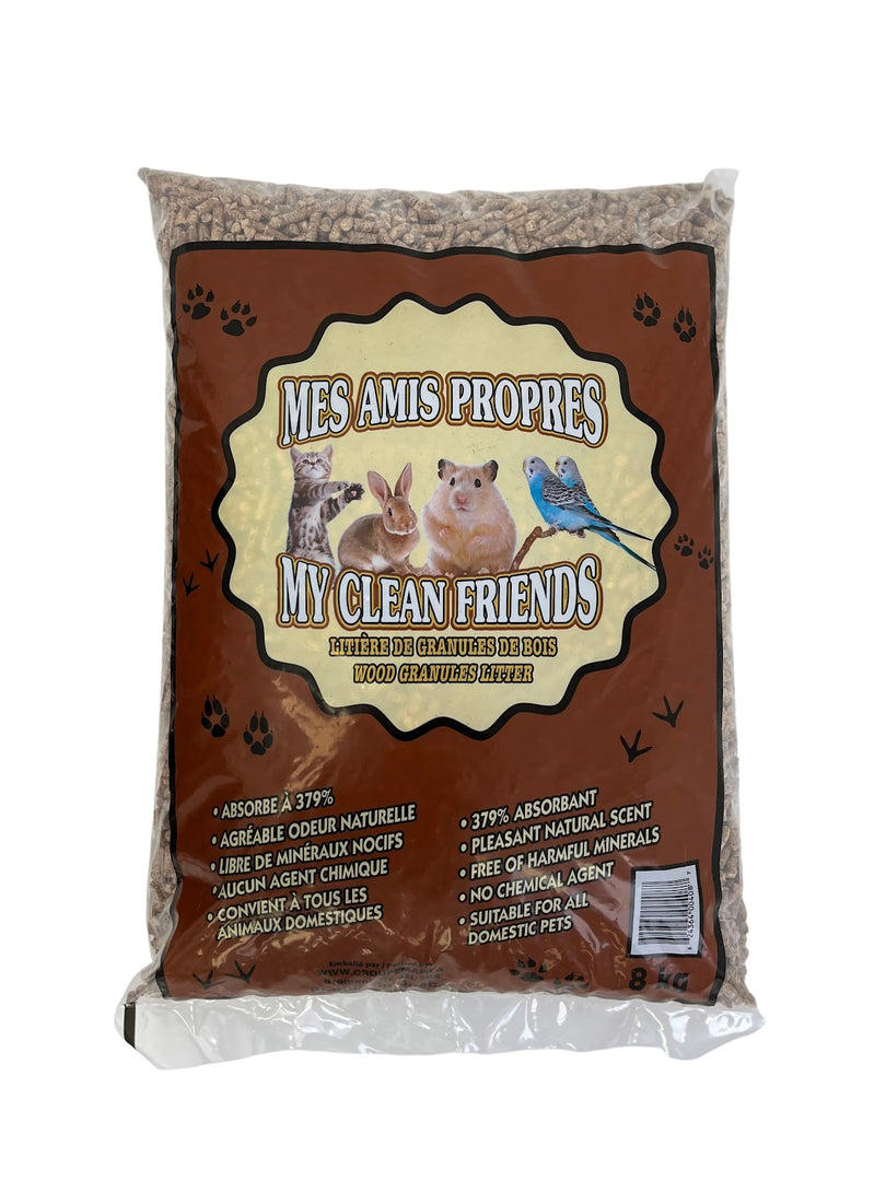 MES AMIS PROPRE Litière Granules de Bois 8kg