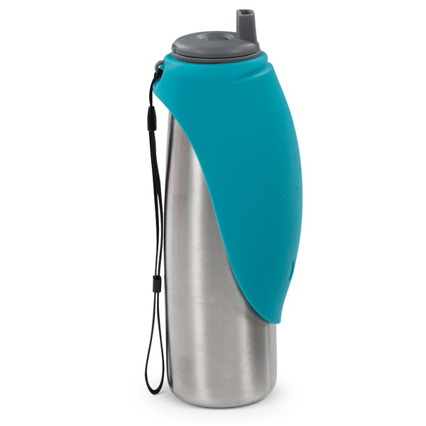 MESSY MUTTS Abreuvoir Voyage Inox Double Paroi Bleu