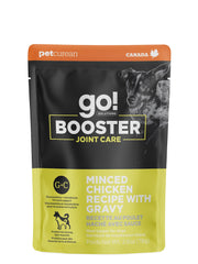 GO! BOOSTER Chien Articulations, Poulet Haché avec Sauce 79g