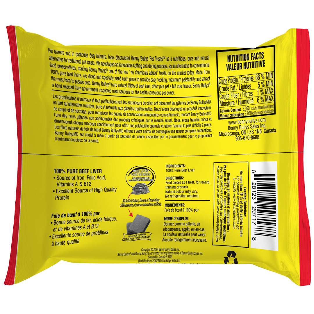 *BENNY BULLY'S Mini Chops Gâteries Chat Foie Boeuf 256g