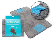 MESSY MUTTS Serviette Microfibre Ultra Douce Gris