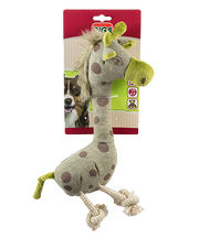 Riga - Jouet Girafe en Peluche avec Couineur pour Chiens, 30 cm
