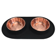 MESSY MUTTS Bol Double Inox Base M Cuivre