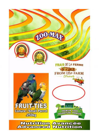 ZOO-MAX Nourriture Fruit-Ties Conure 250g