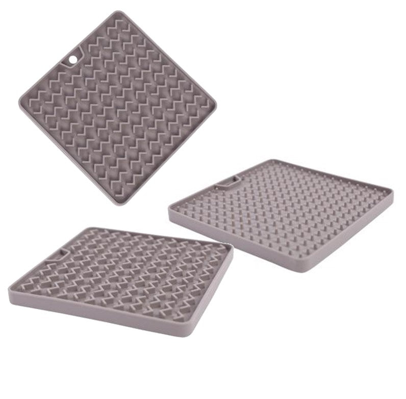 MESSY MUTTS Tapis Alimentation Spatule Gris S