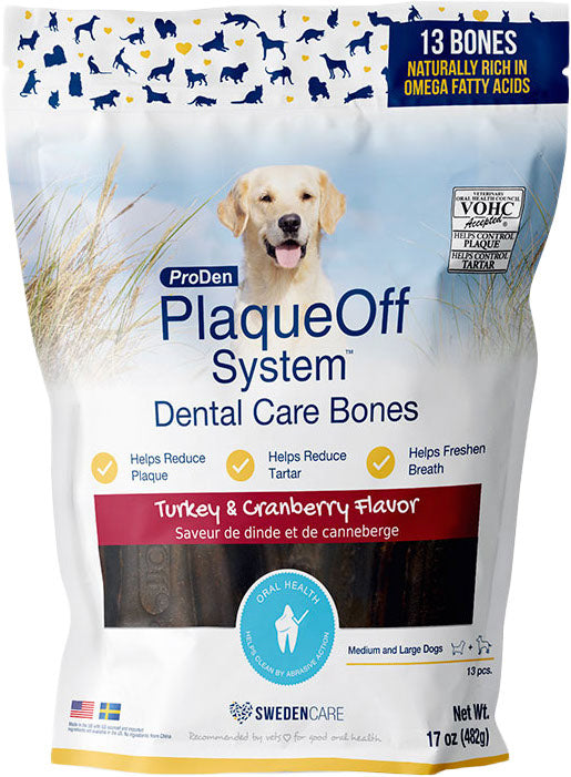 PLAQUEOFF Gâteries Chien Os Dinde 482g