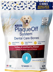 PLAQUEOFF Gâteries Chien Os Dinde 482g