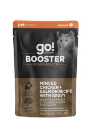 GO! BOOSTER Chat Santé Cérébrale Poulet & Saumon en Sauce SG 71g