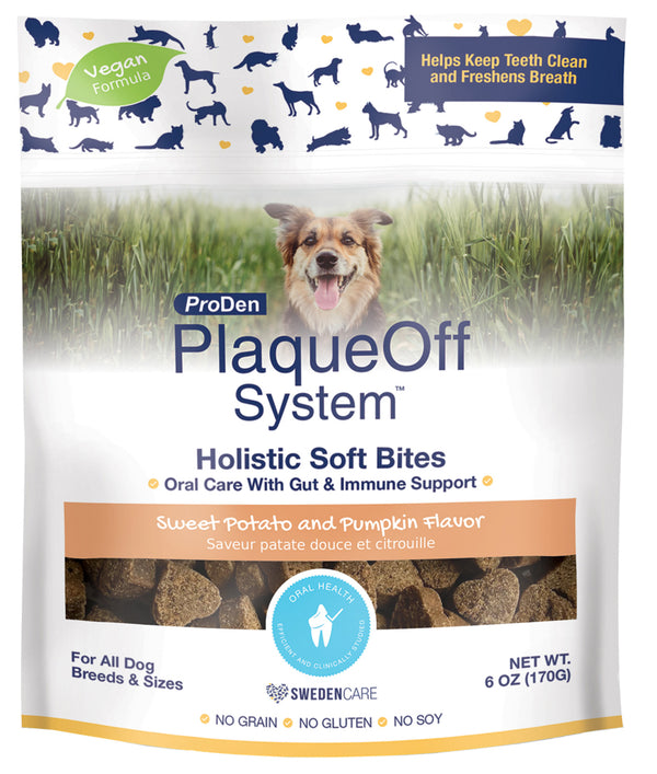 PLAQUEOFF Holistic Gâteries Chien Buccale, Digestif & Immunitaire 170g