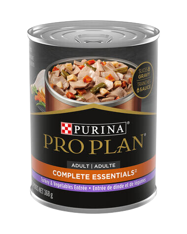 Purina Pro Plan - Chien Adulte Tranches de Dinde et Légumes en Sauce - Nourriture Humide pour Chiens
