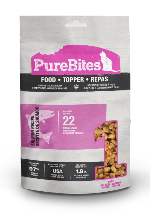 Purebites - Chat Saumon - Nourriture Sèche Lyophilisée pour Chats