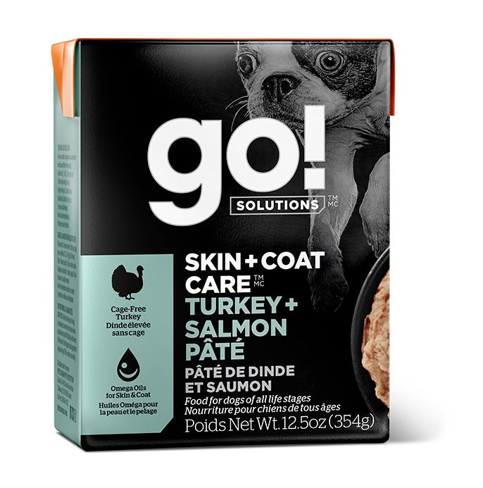 GO! Chien Peau & Pelage, Pâté Dinde & Saumon 354g