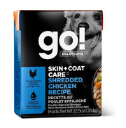 GO! Chien Peau & Pelage, Poulet Éffiloché 354g