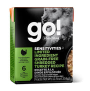 GO! SENSITIVITIES LID Chien Dinde Éffilochée 354g