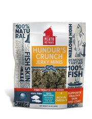 PLATO Hundur's Crunch Gâteries Chien Jerky Mini Peau de Morue 100g