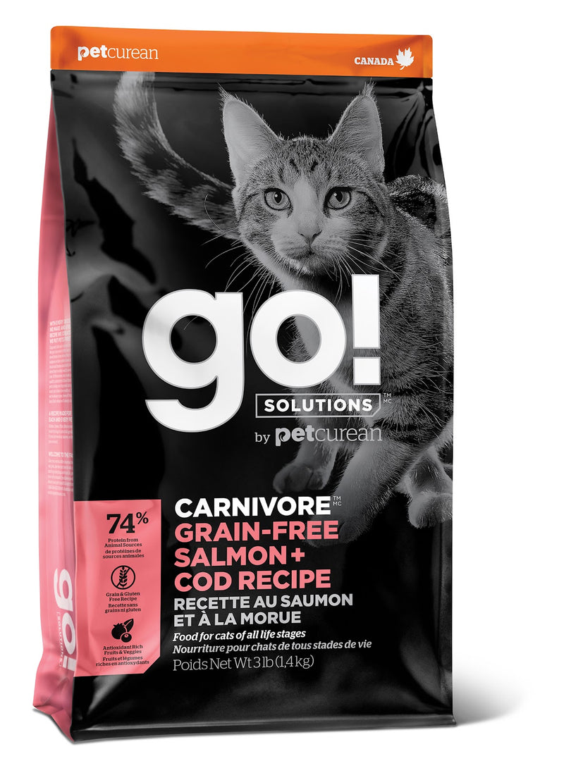 GO! CARNIVORE Chat Saumon & Morue SG 1.36kg
