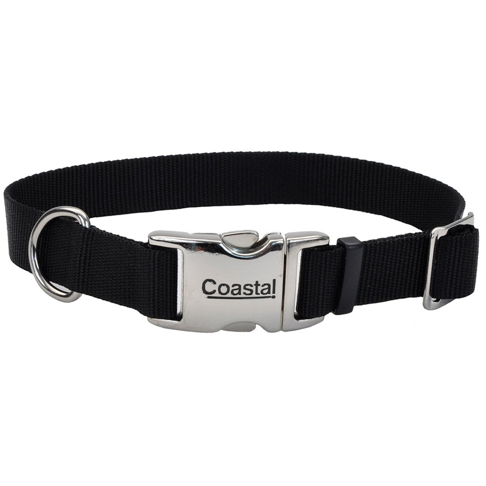 TITAN Collier Nylon Boucle Métal 5/8x10-14" Noir