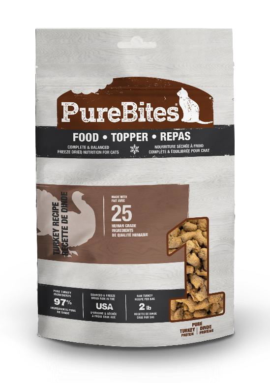 Purebites - Chat Dinde - Nourriture Sèche Lyophilisée pour Chats