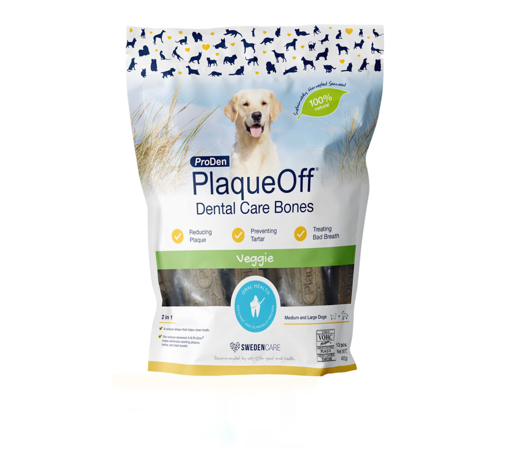 PLAQUEOFF Gâteries Chien Os Légumes 482g