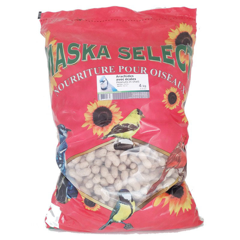 MASKA SELECT Nourriture Arachides en Écales 22.68kg pour Oiseaux Sauvages
