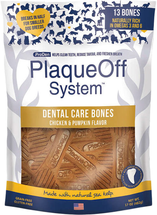 PLAQUEOFF Gâteries Chien Os Poulet 482g