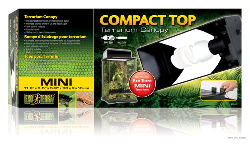 EXO TERRA Couvercle Compact Top Mini 12" pour Reptiles