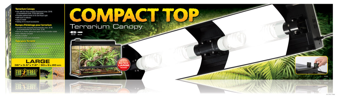 EXO TERRA Couvercle Compact Top Grand 36" pour Reptiles