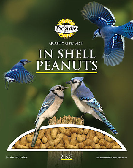 PICARDIE Nourriture Cacahuètes avec Écaille 4kg pour Oiseaux Sauvages